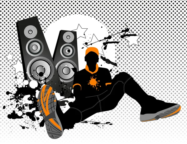 Dj. Todos los elementos — Vector de stock