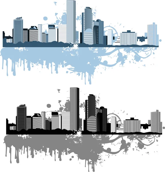 Panorama de la grande ville. — Image vectorielle