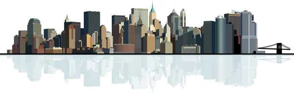 Büyük şehrin panoraması.