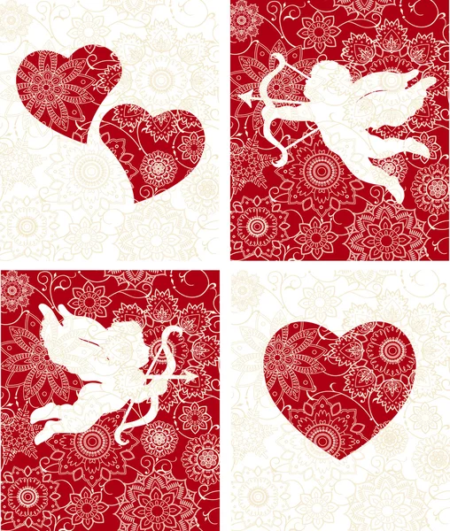 Bannières de Saint Valentin — Image vectorielle