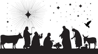 Star of Bethlehem. clipart