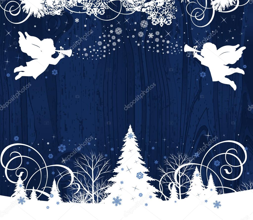 Christmas Angels. — Stock Vector © mikosha #44809049