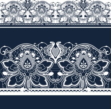 Mavi dantel arka plan.