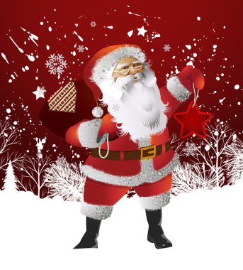 kartı ile Noel Baba baba