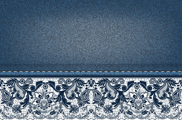 Lace and jean's background