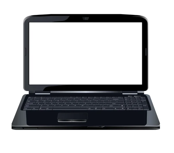 Geopende laptop. — Stockvector