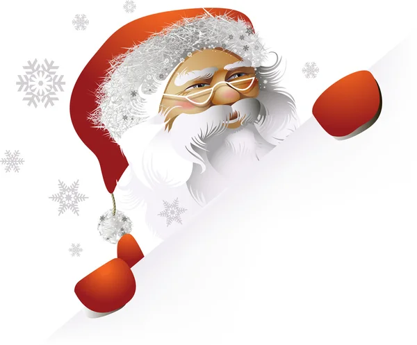 Tarjeta con cláusula santa claus — Vector de stock