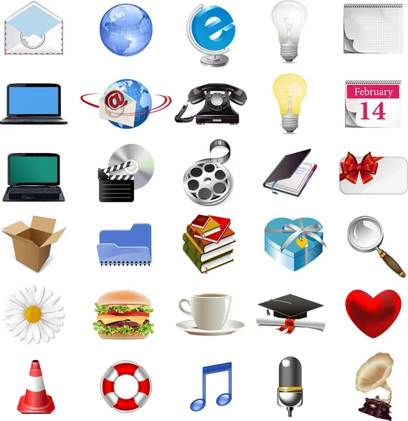 Set of internet icons. — Stock Vector