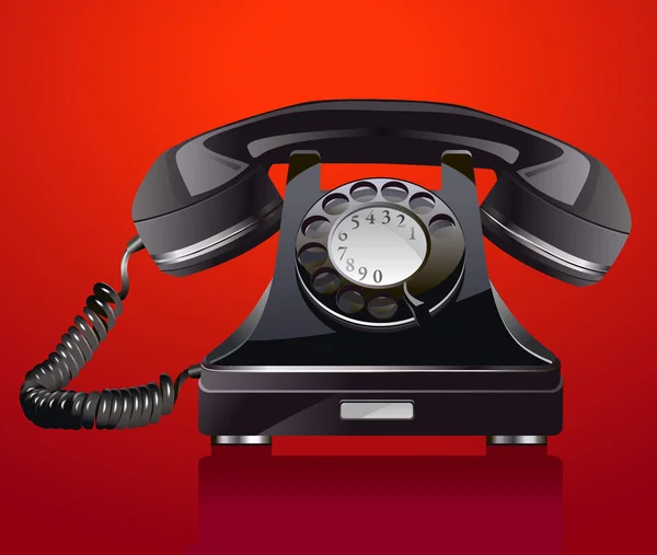 Старый телефон — стоковый вектор