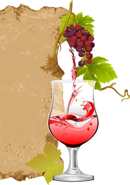 Conception pour la carte des vins . — Image vectorielle