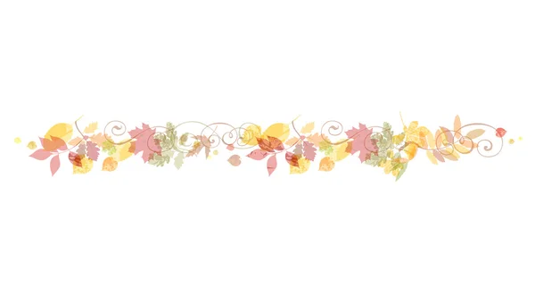 Automne Arrière-plan floral. — Image vectorielle