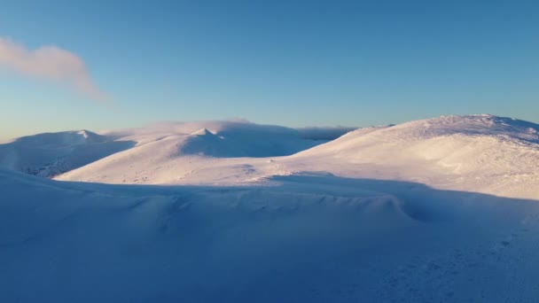 Chornohora κορυφογραμμή, Ουκρανικά Καρπάθια, το χειμώνα — Αρχείο Βίντεο