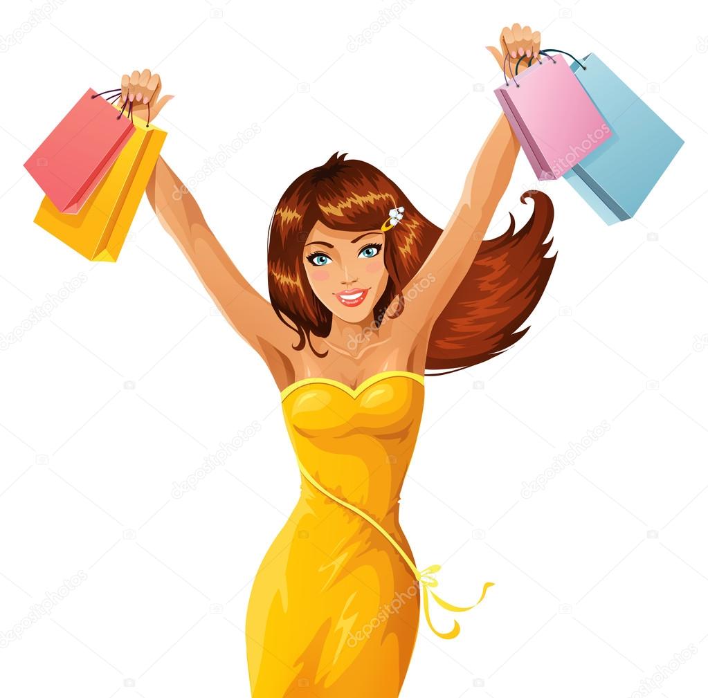 Happy shopper