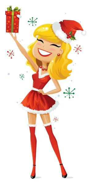 Happy Santa Helper — Stock Vector