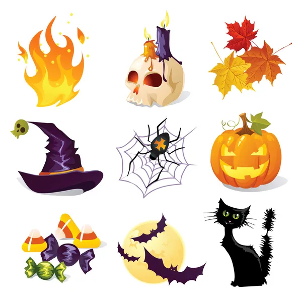 Conjunto de iconos Halloween — Archivo Imágenes Vectoriales