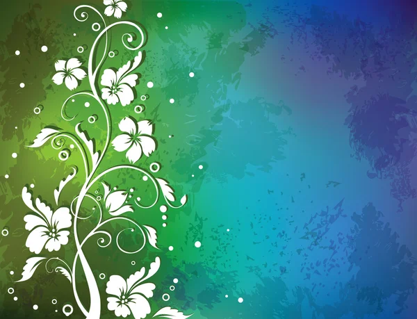 Farbenfroher Hintergrund mit Blumenmuster — Stockvektor