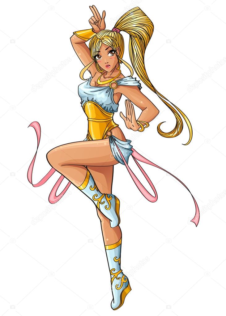 Jeune Fille Manga Images Vectorielles Jeune Fille Manga Vecteurs Libres De Droits Depositphotos