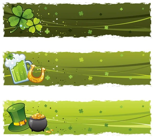 Saint Patrick's Day banners — Stock Vector