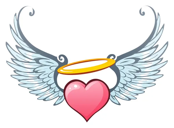 天使のような愛 — ストックベクタ