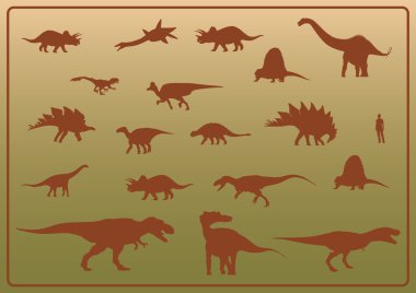 Dinosauri siluet