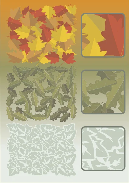 Sylwetka di foglie Ilustracje Stockowe bez tantiem