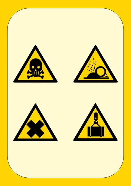 Pericolo aziendali Cartelli — Image vectorielle