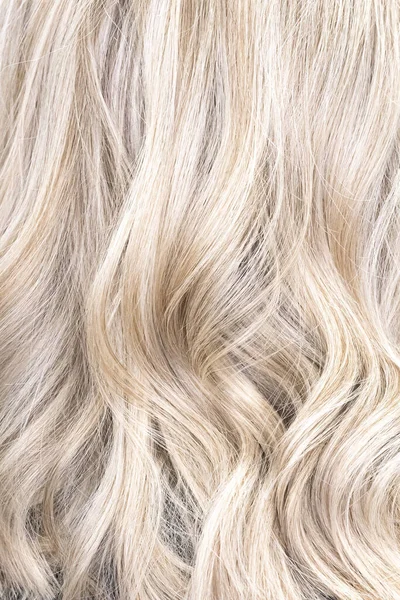 Hair Coloring Women Close Texture Background Bunch Shiny Straight Blond — Fotografia de Stock