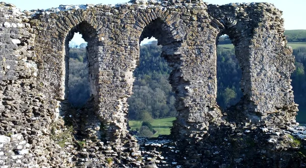 Dryslwyn Fawr Ruinas del castillo —  Fotos de Stock