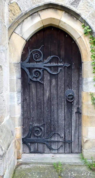 Porte de la vieille église — Photo