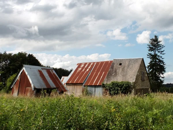 Elhagyott francia csűr Stock Kép