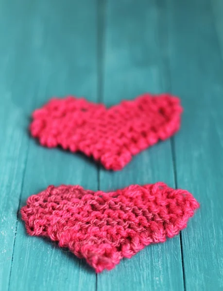 Knitted Valentine — Stock Photo, Image