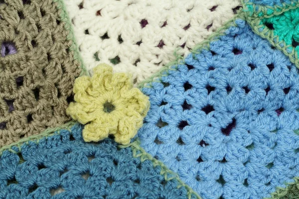 Hand Crocheted Flowers — Stock Photo, Image