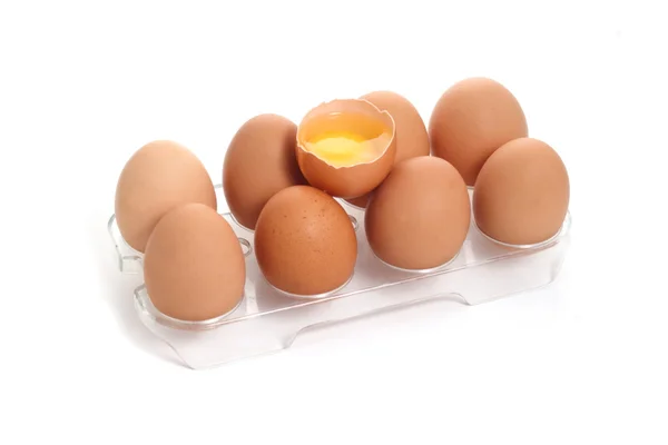 Chicken eggs — Stock Photo, Image