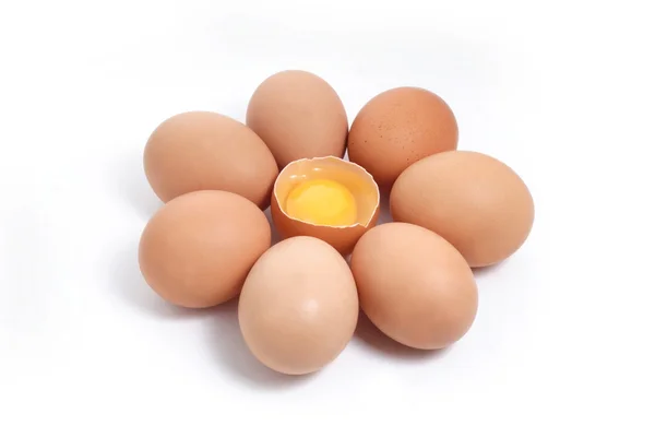 Raw chicken eggs — Stock Photo, Image