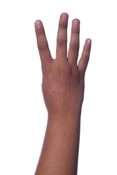 Three, counting hand — Stock Photo, Image