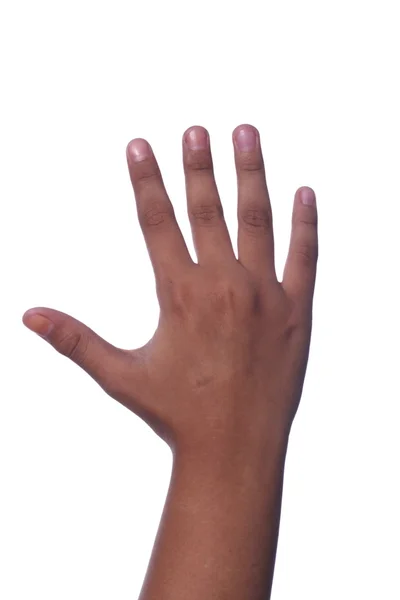 П'ять, підрахунок руку — стокове фото