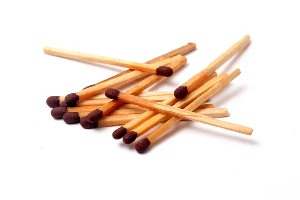 Matches on white — Stock Photo, Image