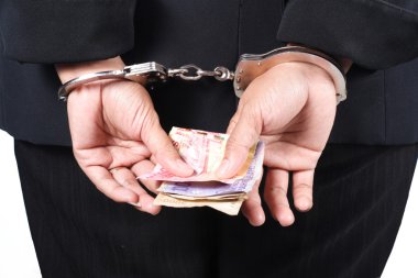 mujer de negocios corrupto