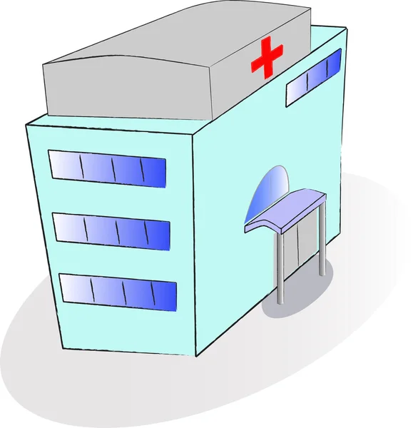 Building hospital — Stock Photo, Image