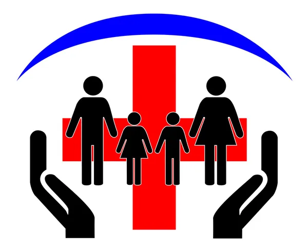 Logo - familjen hälsoskydd — Stockfoto