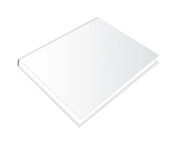 Libro blanco en blanco — Foto de Stock
