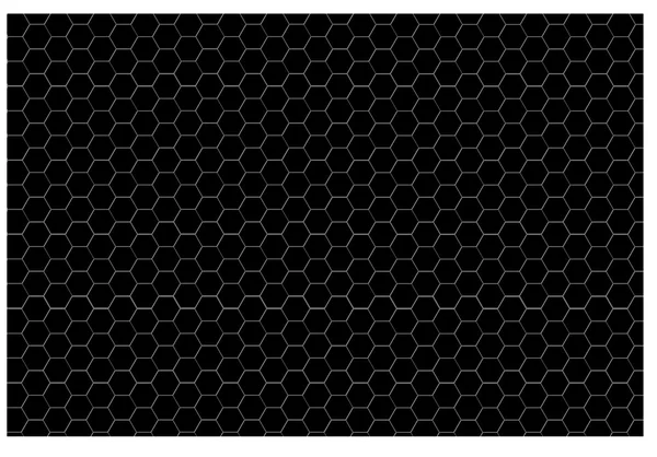 六角形图案-黑色 — 图库矢量图片