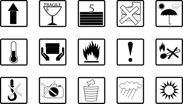 Simple Logistic and Shipping icons — Stock Illustration Simple Logistic and Shipping icons Stock Vector