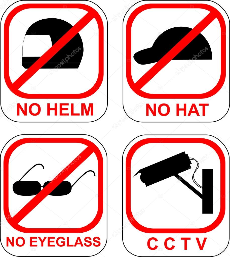 Four sign, Sign - Restricted Area