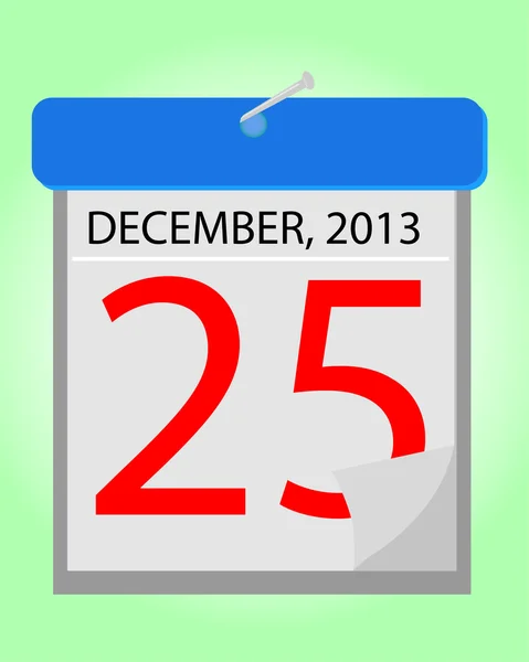 Kalender 25 december 2013 — Stock vektor