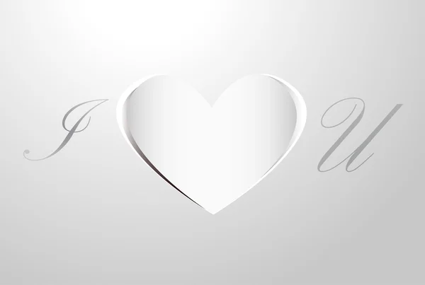 Amour blanc — Image vectorielle