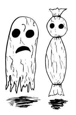 El çizmek kroki, hayalet