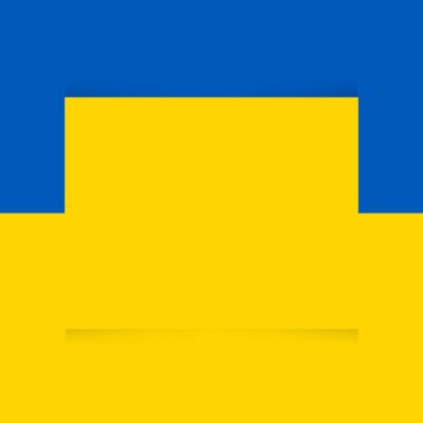 Basit Vektör Boş Arkaplan, Mavi ve Sarı, herhangi bir şey için, qoute veya diğer Ukrayna ile ilgili sorun