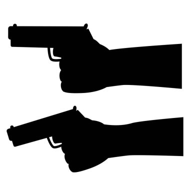 Vector Simple Illustration for Murder or Criminal, Isolated on White