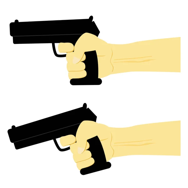 Ilustración Simple Vectorial Para Asesinato Criminal Aislado Blanco — Vector de stock